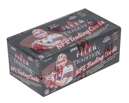 2000 Fleer Tradition Football Unopened Hobby Box (36 Packs) - Possible Tom Brady Rookie Card!